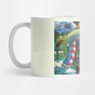 Vintage Theme Park Resort Art Mug